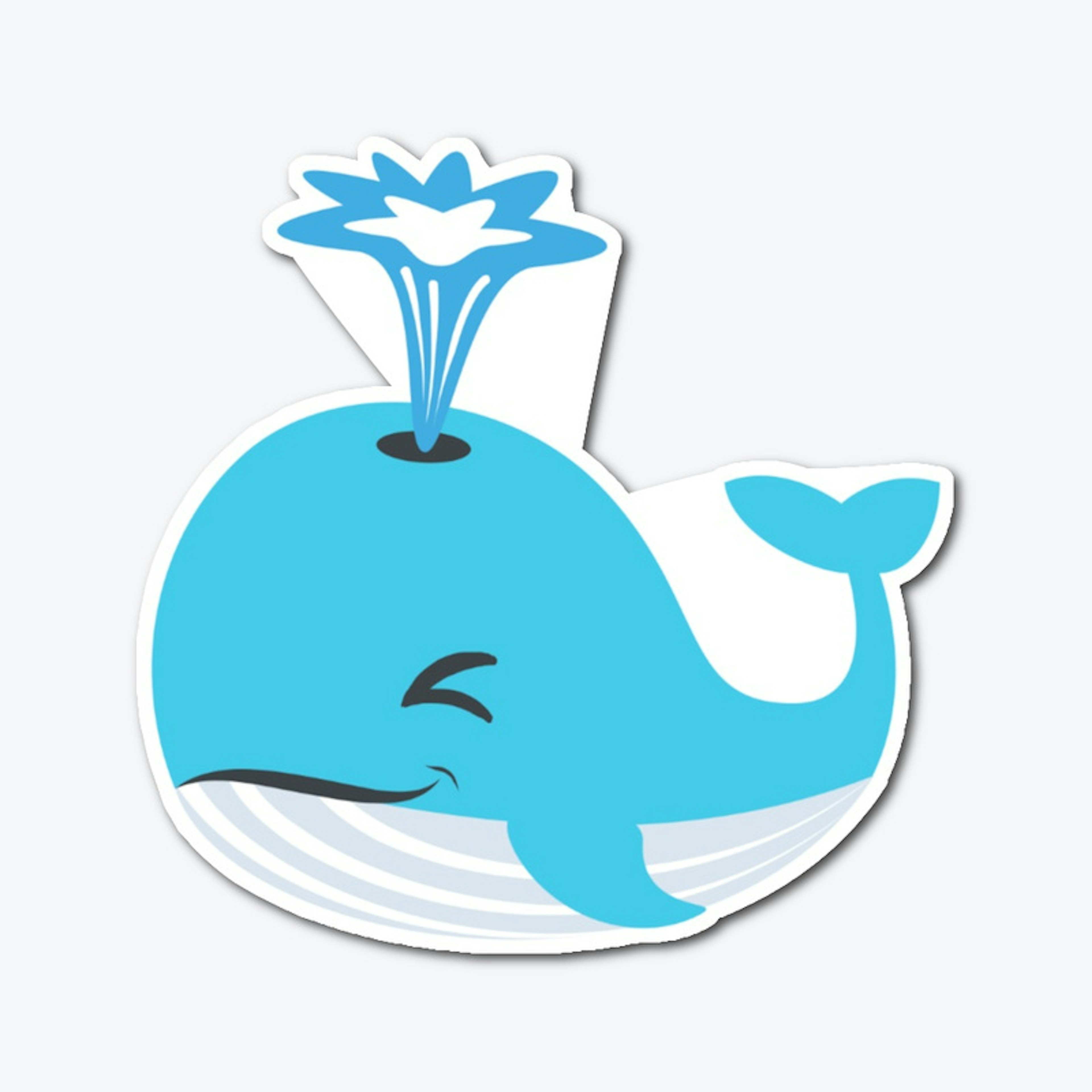 Whale Die Cut Sticker